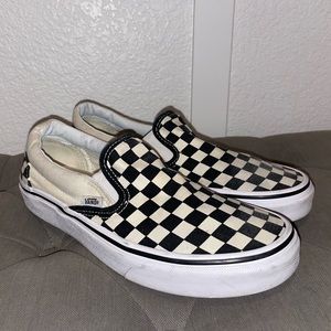 Checkered Vans size 8.5 women’s
